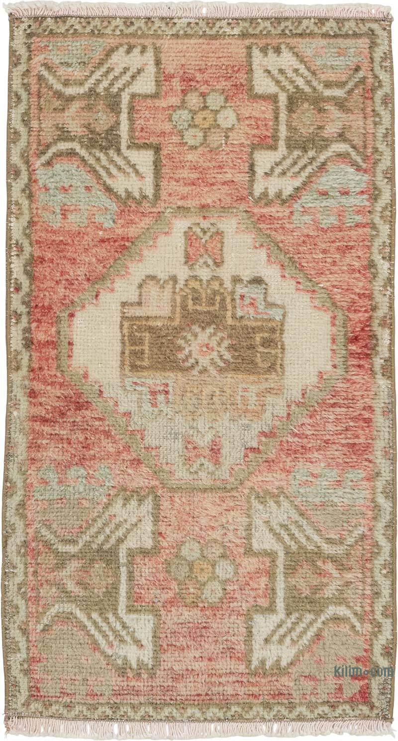 Alfombra Vintage Turca Anudada a Mano - 46 cm x 82 cm - K0083445
