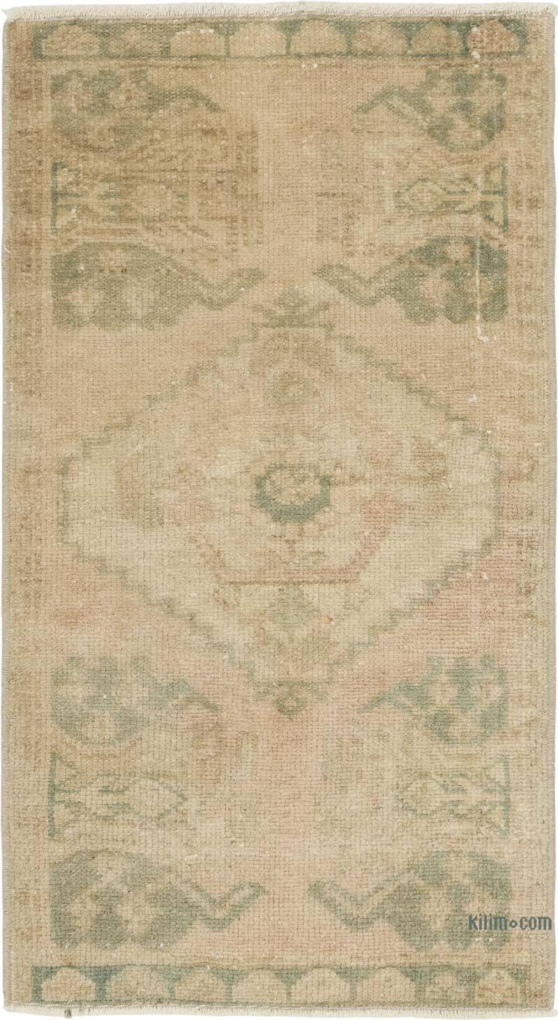 Alfombra Vintage Turca Anudada a Mano - 47 cm x 83 cm - K0083446
