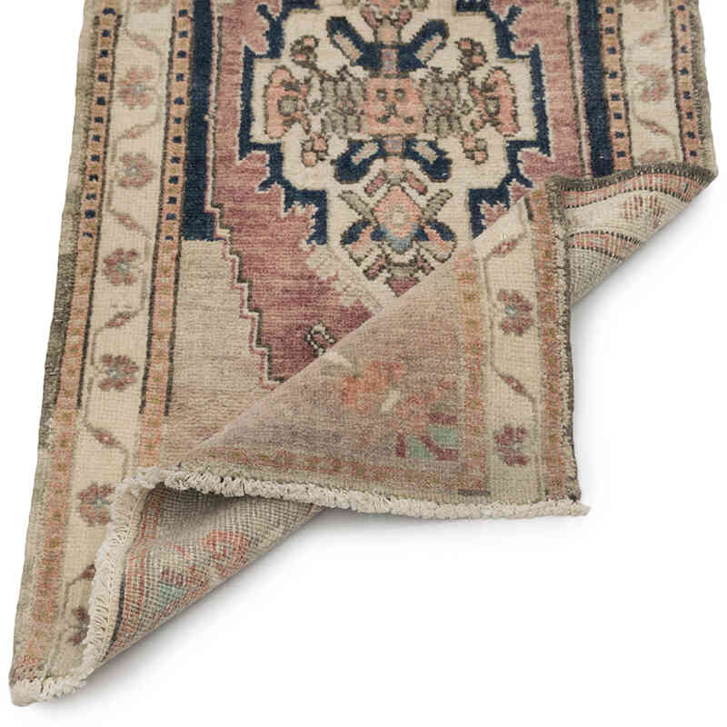 El Dokuma Vintage Halı - 49 cm x 115 cm - K0083447