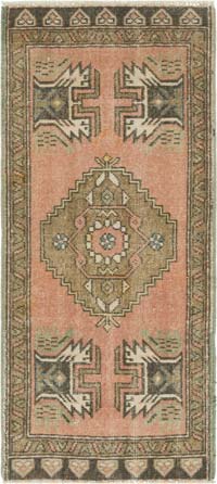 El Dokuma Vintage Halı - 49 cm x 109 cm