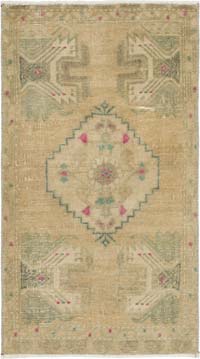 El Dokuma Vintage Halı - 49 cm x 86 cm