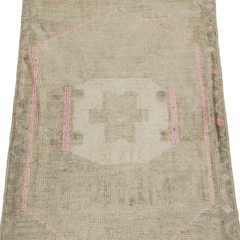 Alfombra Vintage Turca Anudada a Mano - 45 cm x 76 cm - K0083453