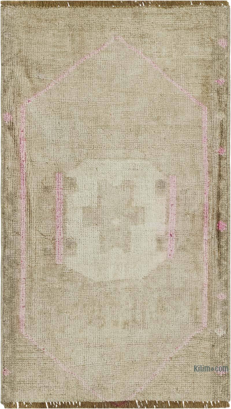 Alfombra Vintage Turca Anudada a Mano - 45 cm x 76 cm - K0083453