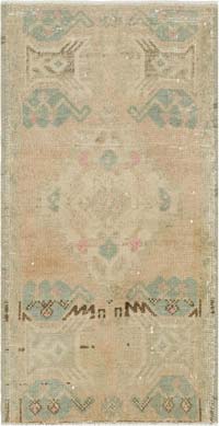 El Dokuma Vintage Halı - 44 cm x 86 cm