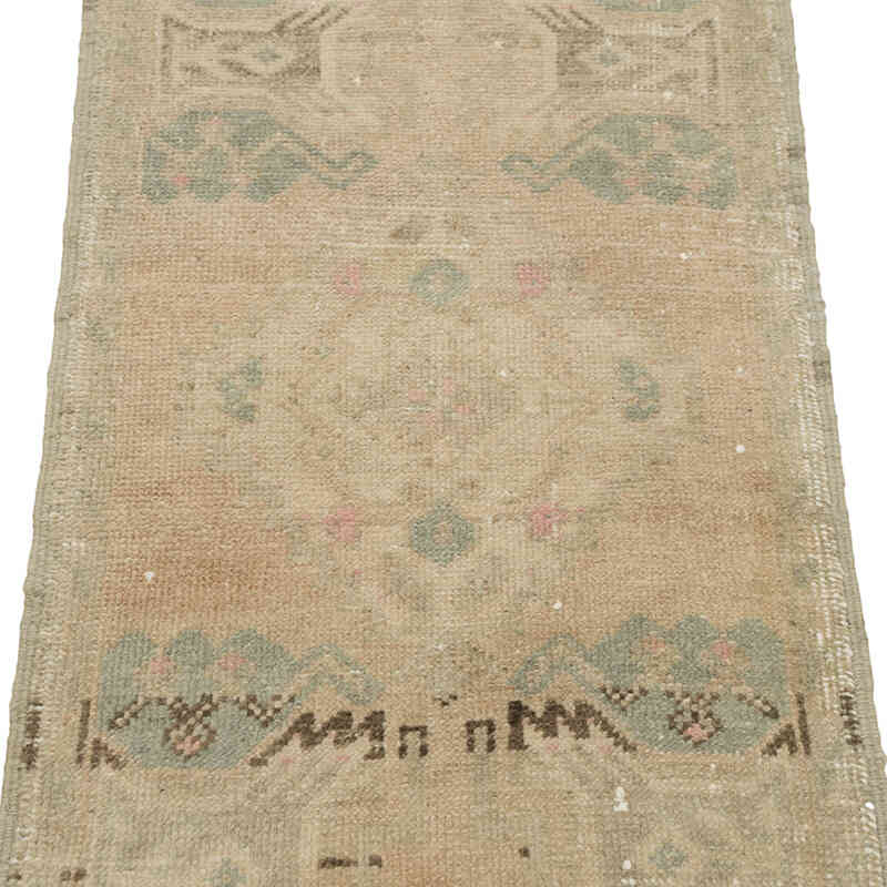 El Dokuma Vintage Halı - 44 cm x 86 cm - K0083454