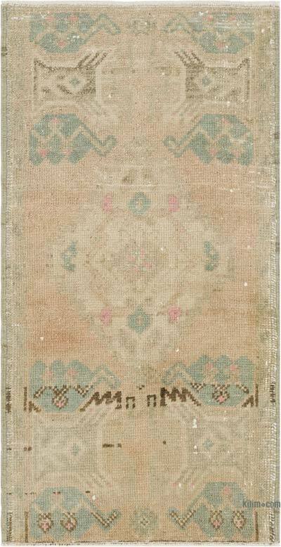 Alfombra Vintage Turca Anudada a Mano - 44 cm x 86 cm