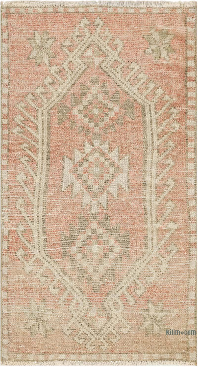 Alfombra Vintage Turca Anudada a Mano - 53 cm x 94 cm - K0083455