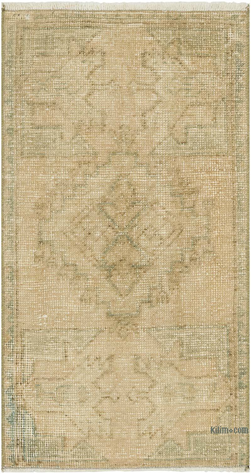 Alfombra Vintage Turca Anudada a Mano - 49 cm x 92 cm - K0083458