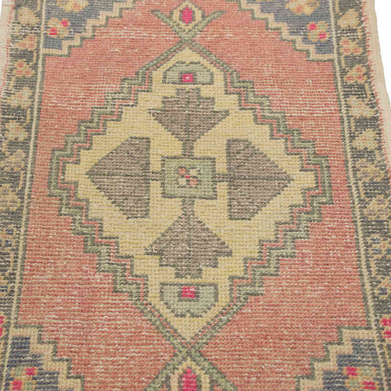 El Dokuma Vintage Halı - 54 cm x 94 cm - K0083463