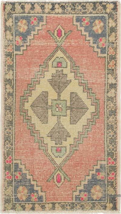 Alfombra Vintage Turca Anudada a Mano - 54 cm x 94 cm