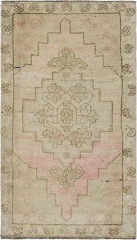 El Dokuma Vintage Halı - 55 cm x 94 cm