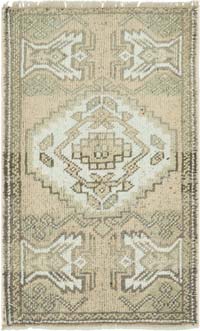 El Dokuma Vintage Halı - 56 cm x 89 cm