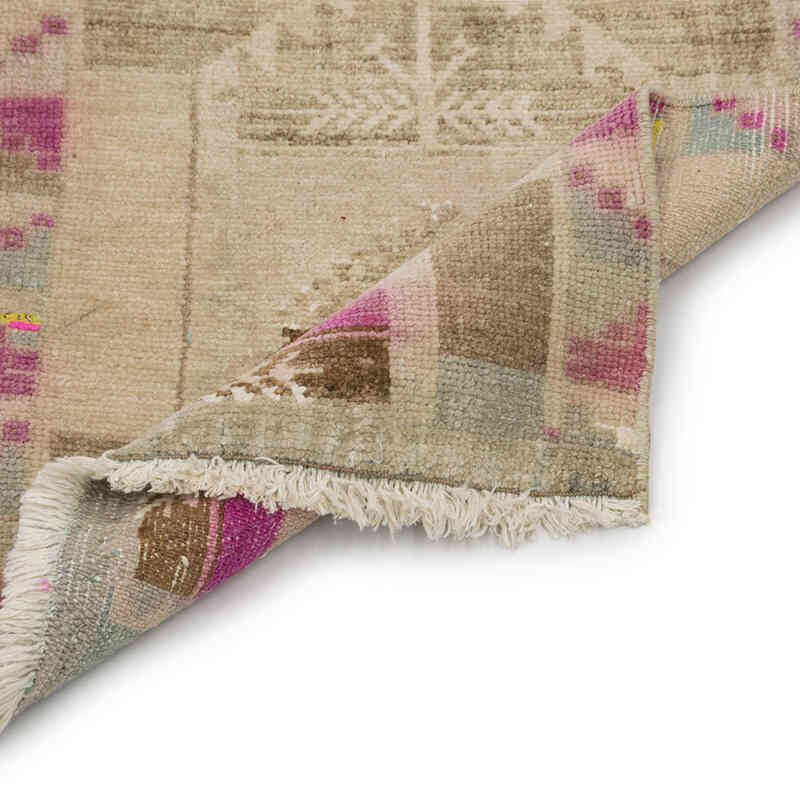 El Dokuma Vintage Halı - 52 cm x 72 cm - K0083467