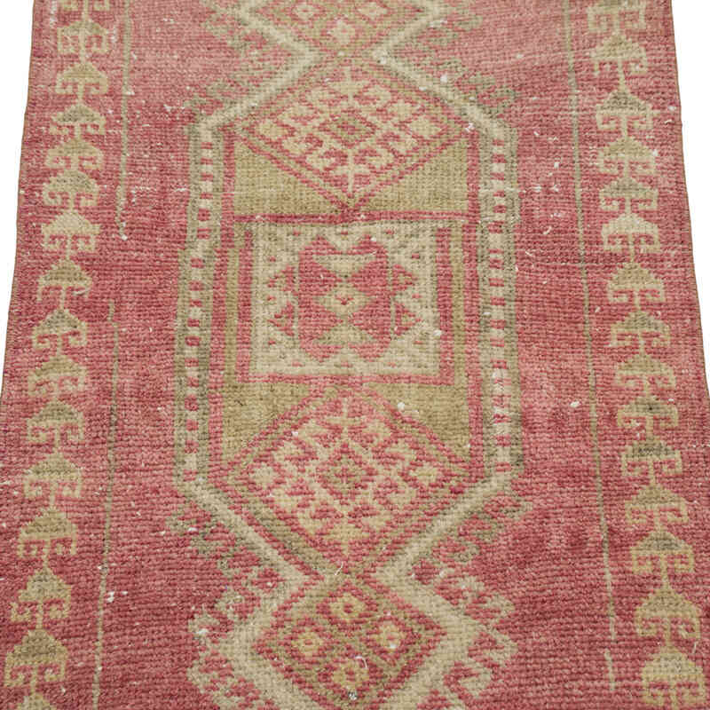 Alfombra Vintage Turca Anudada a Mano - 42 cm x 79 cm - K0083471
