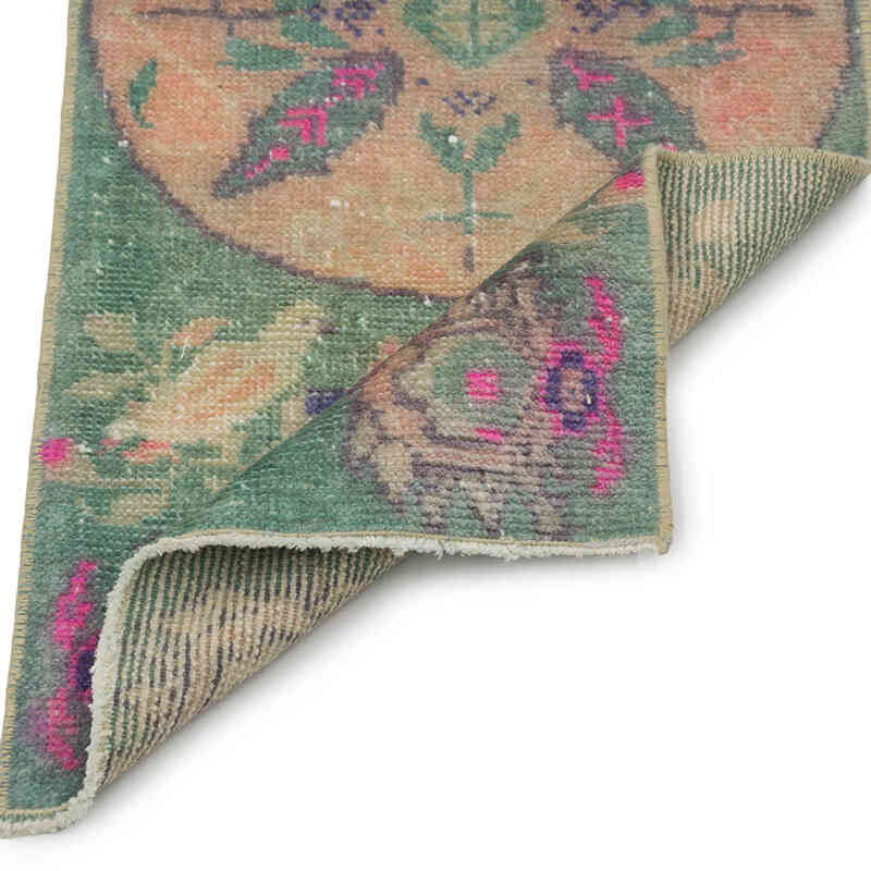 Vintage Turkish Hand-Knotted Rug - 1' 3" x 2' 11" (15" x 35") - K0083473