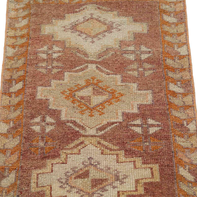 El Dokuma Vintage Halı - 47 cm x 83 cm - K0083474