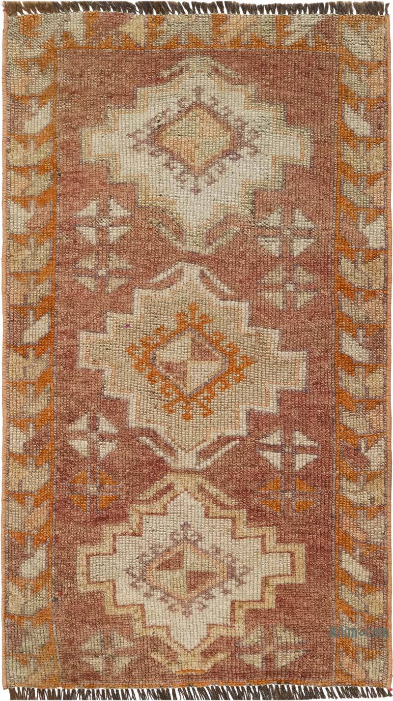 El Dokuma Vintage Halı - 47 cm x 83 cm - K0083474