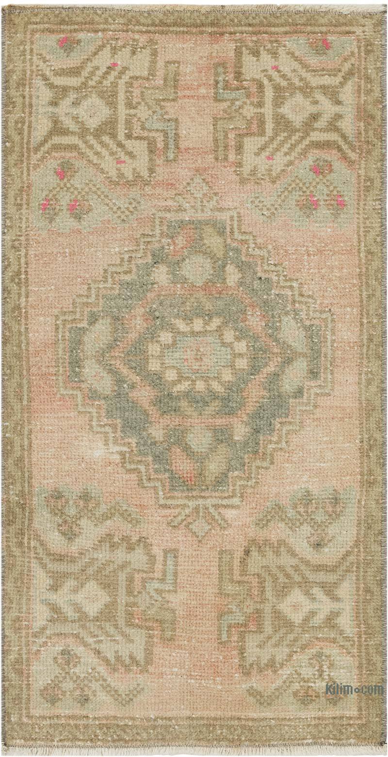 Vintage Turkish Hand-Knotted Rug - 1' 6" x 2' 11" (18" x 35") - K0083475