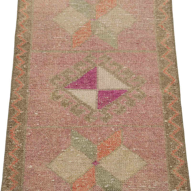 Alfombra Vintage Turca Anudada a Mano - 45 cm x 83 cm - K0083476