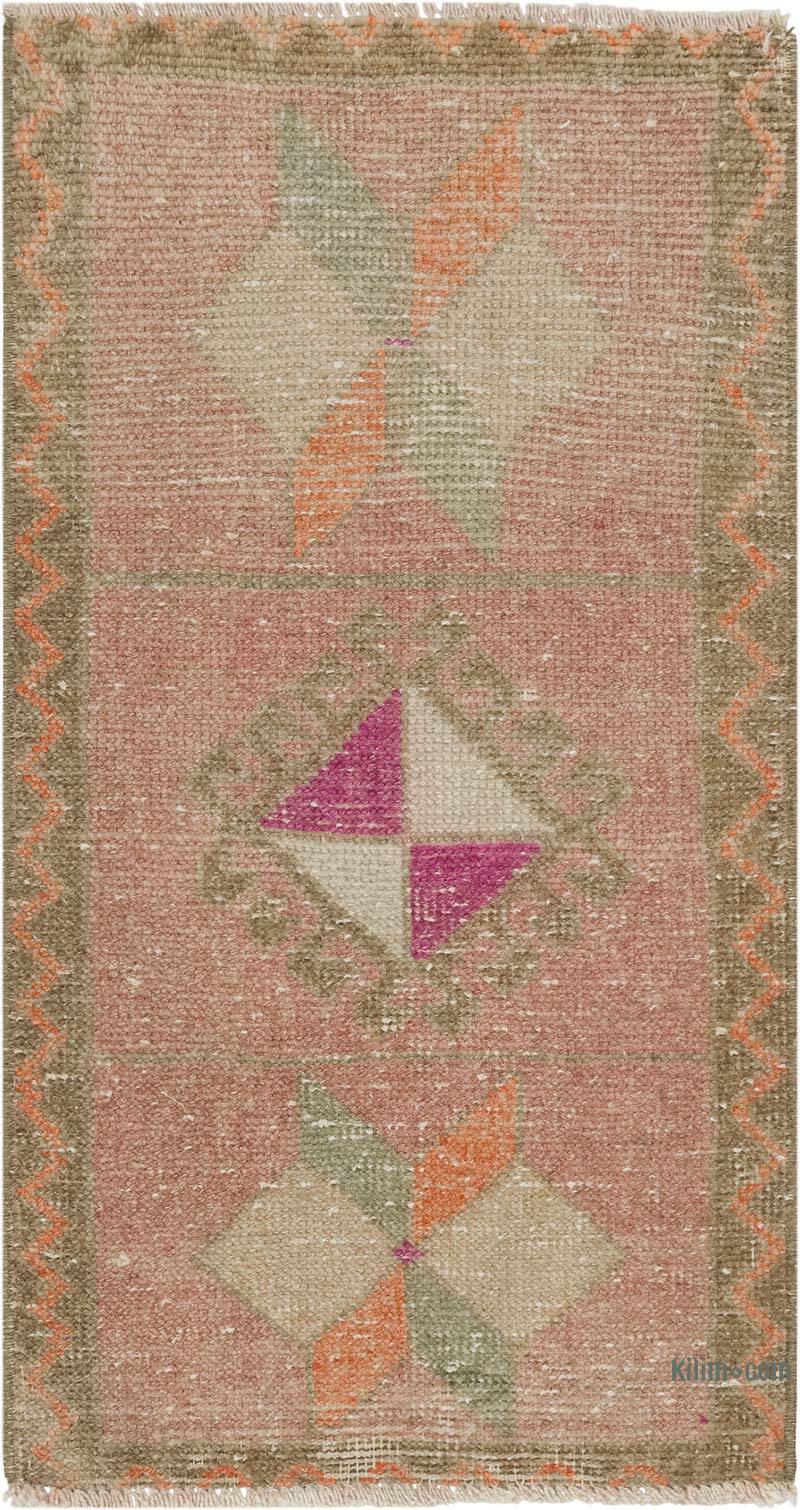 Alfombra Vintage Turca Anudada a Mano - 45 cm x 83 cm - K0083476