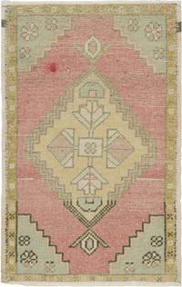 El Dokuma Vintage Halı - 55 cm x 83 cm