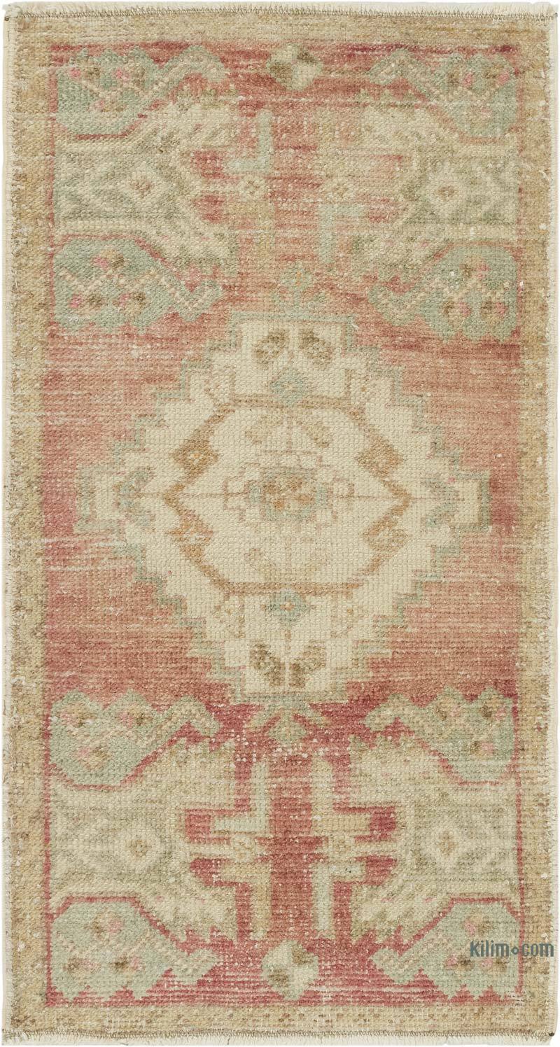 Vintage Turkish Hand-Knotted Rug - 1' 5" x 2' 8" (17" x 32") - K0083481