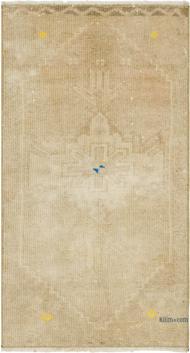 El Dokuma Vintage Halı - 47 cm x 90 cm - K0083482