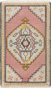El Dokuma Vintage Halı - 51 cm x 86 cm
