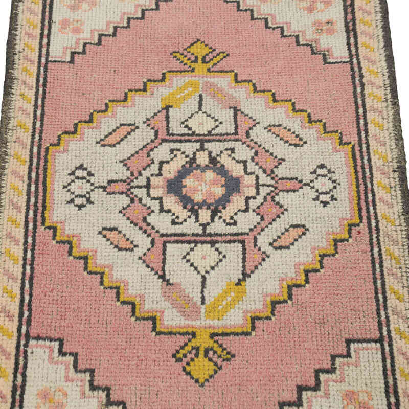 El Dokuma Vintage Halı - 51 cm x 86 cm - K0083484