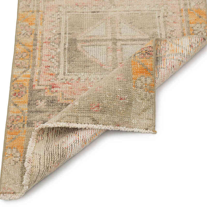 El Dokuma Vintage Halı - 49 cm x 90 cm - K0083485