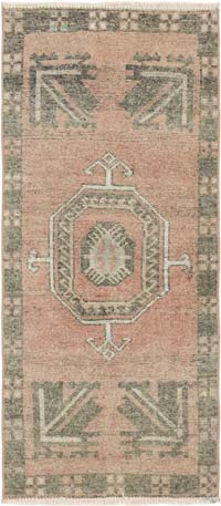 El Dokuma Vintage Halı - 46 cm x 103 cm