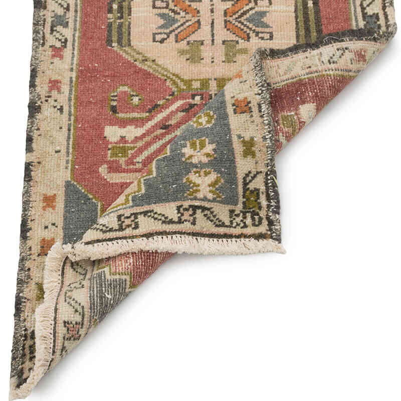 Vintage Turkish Hand-Knotted Rug - 1' 8" x 3' 4" (20" x 40") - K0083490