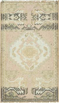 El Dokuma Vintage Halı - 57 cm x 97 cm