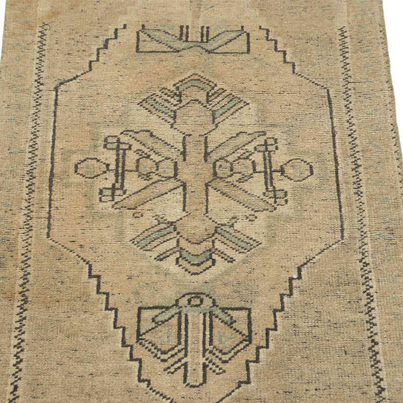 Alfombra Vintage Turca Anudada a Mano - 49 cm x 98 cm - K0083495