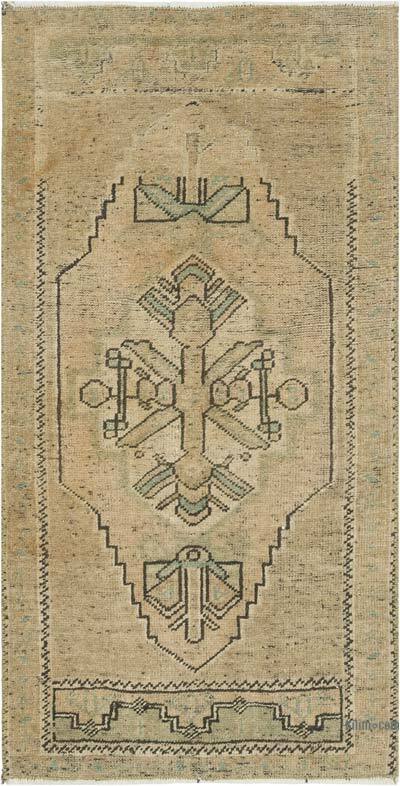 El Dokuma Vintage Halı - 49 cm x 98 cm