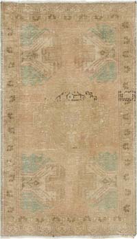 El Dokuma Vintage Halı - 52 cm x 90 cm