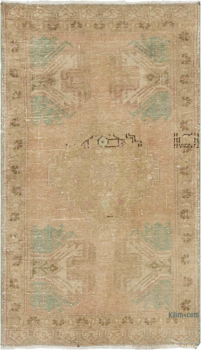 El Dokuma Vintage Halı - 52 cm x 90 cm - K0083496