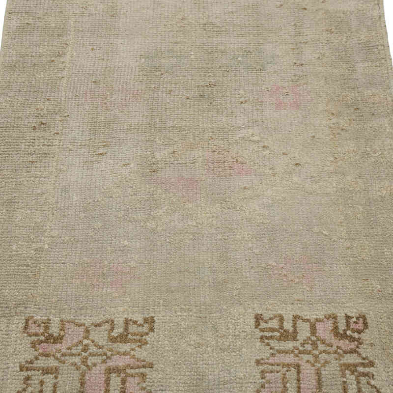 El Dokuma Vintage Halı - 59 cm x 98 cm - K0083499