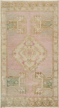 El Dokuma Vintage Halı - 50 cm x 90 cm