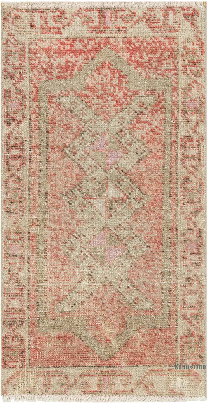Vintage Turkish Hand-Knotted Rug - 1' 7" x 2' 11" (19" x 35") - K0083502