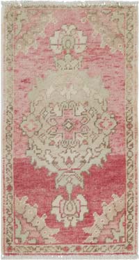 El Dokuma Vintage Halı - 47 cm x 87 cm