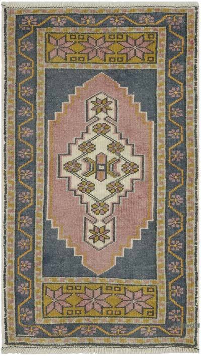 Vintage Turkish Hand-Knotted Rug - 1' 10" x 3' 2" (22" x 38")