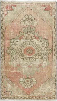 El Dokuma Vintage Halı - 47 cm x 81 cm
