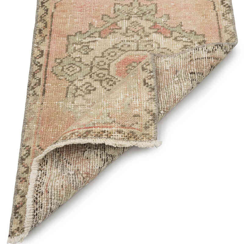Alfombra Vintage Turca Anudada a Mano - 47 cm x 81 cm - K0083510