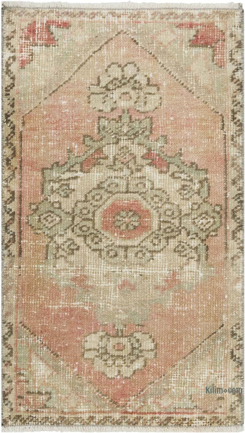 Alfombra Vintage Turca Anudada a Mano - 47 cm x 81 cm - K0083510