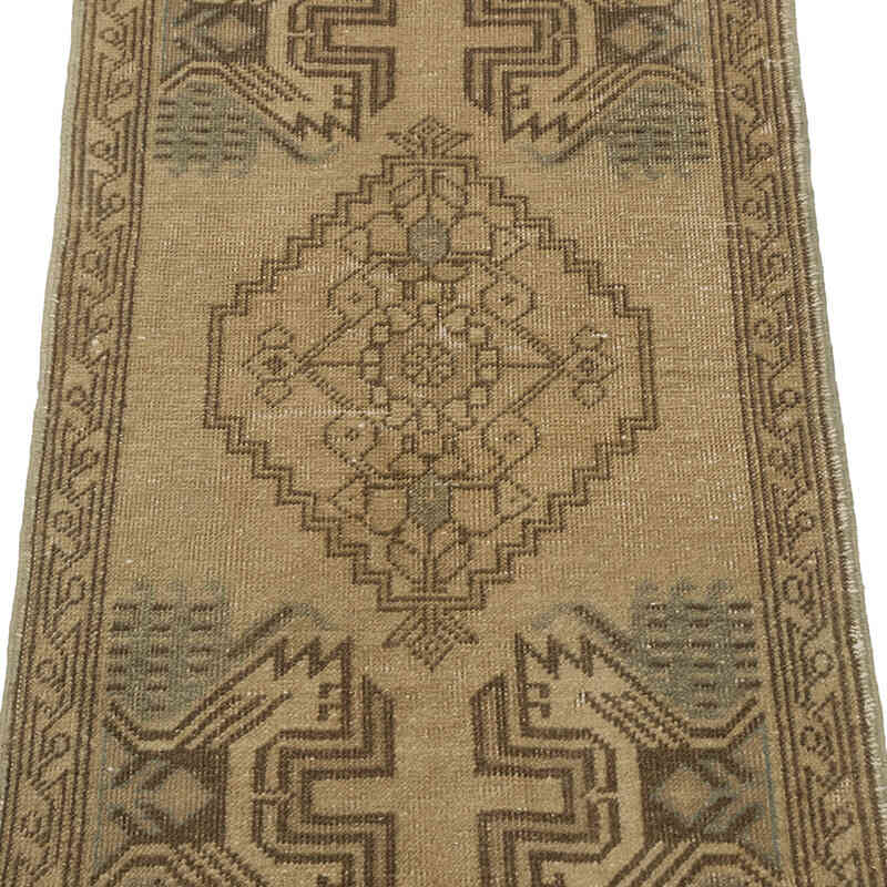 Alfombra Vintage Turca Anudada a Mano - 52 cm x 104 cm - K0083512