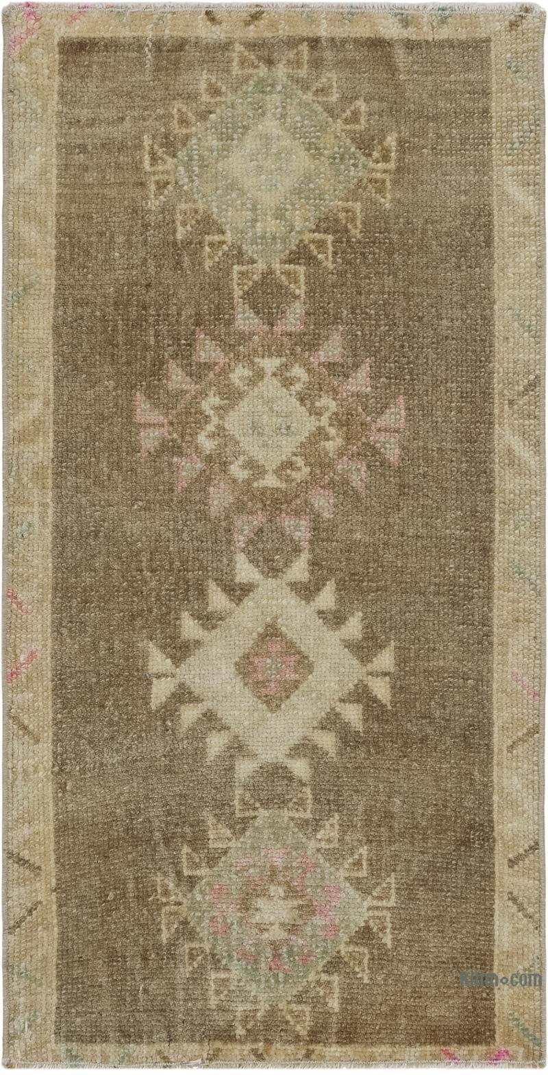 Vintage Turkish Hand-Knotted Rug - 1' 5" x 2' 9" (17" x 33") - K0083513