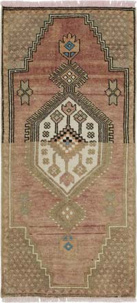 El Dokuma Vintage Halı - 45 cm x 98 cm