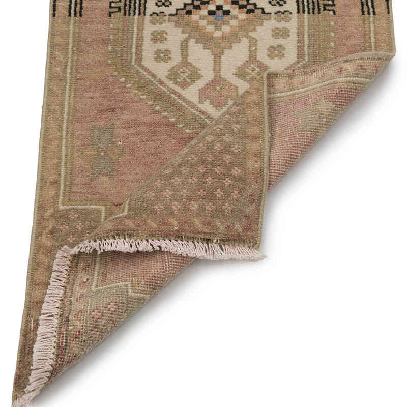 Alfombra Vintage Turca Anudada a Mano - 45 cm x 98 cm - K0083514