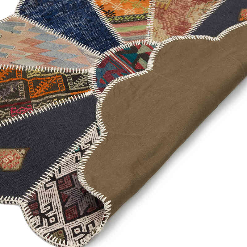 Patchwork Kilim Rug - 3' 10" x 3' 10" (46" x 46") - K0083516